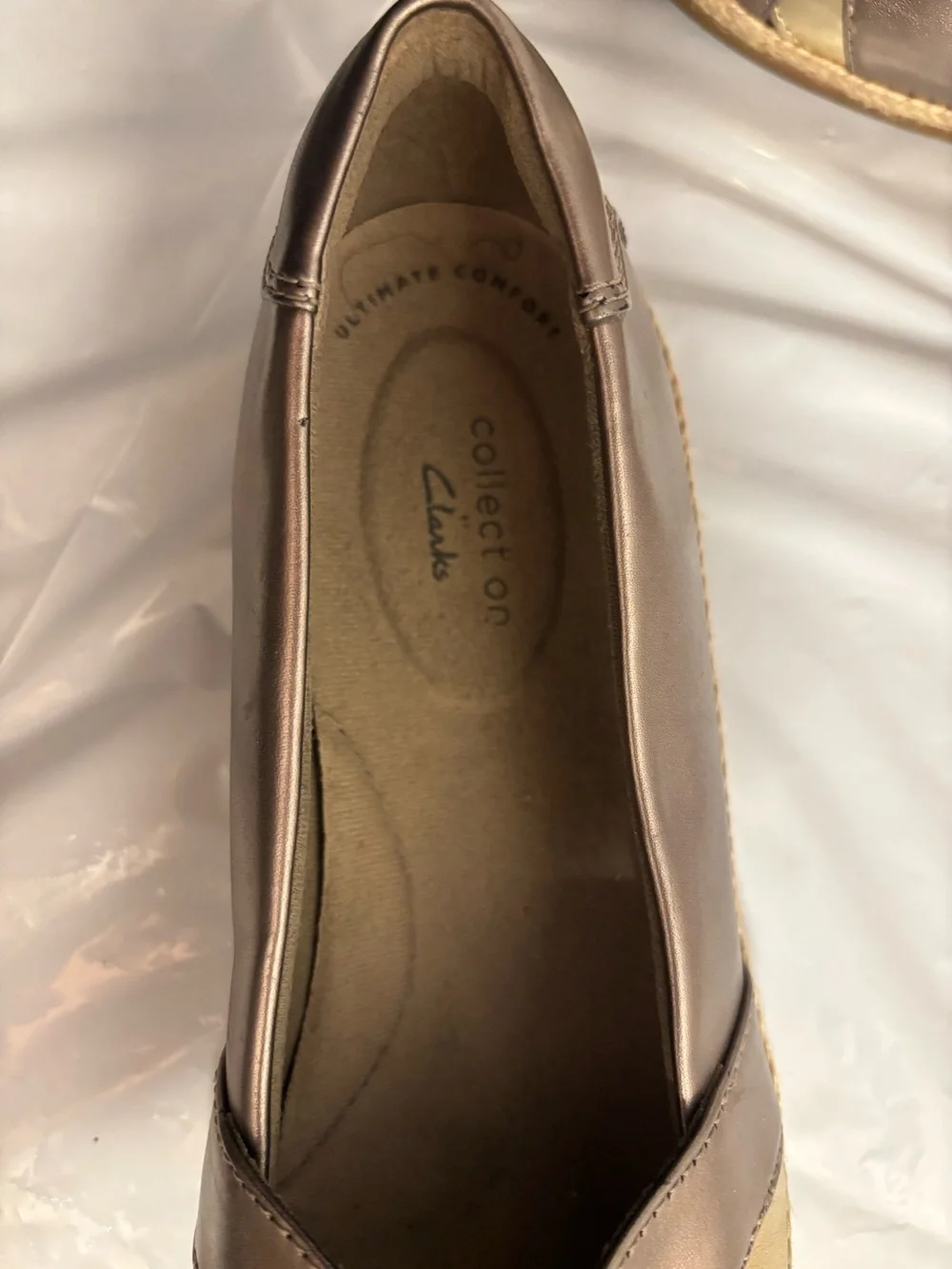 Clarks Danelly shine loofers Women’s shoes size 8